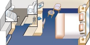 Croisière PCL Princess Cruises Caribbean Intérieure Adaptée Plan