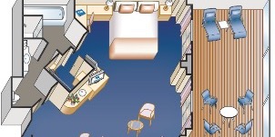 Croisière PCL Princess Cruises Caribbean Suite de l'armateur Plan