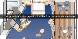 Croisière PCL Princess Cruises Crown Suite Penthouse Plan