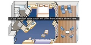 Croisière PCL Princess Diamond Suite de l'Armateur Plan