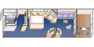 Croisière PCL Princess Emerald Mini-suite Adaptée Plan