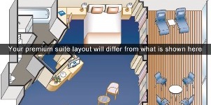 Croisière PCL Princess Emerald suite premium Plan