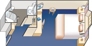 Croisière PCL Princess Grand vue mer avec hublots