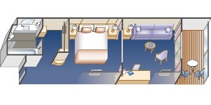 Croisière PCL Princess Regal mini-suite classe Club