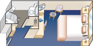 Croisière PCL Princess Ruby Intérieure Adaptée Plan