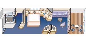 Croisière PCL Princess Ruby Mini-suite Classe Club Plan