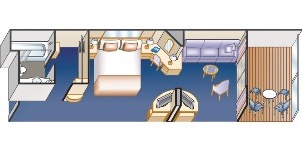 Croisière PCL Princess Ruby Mini-suite Plan