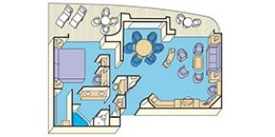 Croisière PCL Princess Star cabine grande suite 