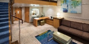 Croisière RCI Royal Caribbean International Allure of the Seas Suite Crown Loft avec balcon 