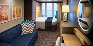 Croisière RCI Royal Caribbean Ovation of the Seas Vue mer avec large balcon