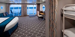 Croisière RCI Royal Caribbean Symphony of the Seas Vue mer ultra spacieuse adaptée avec grand balcon 