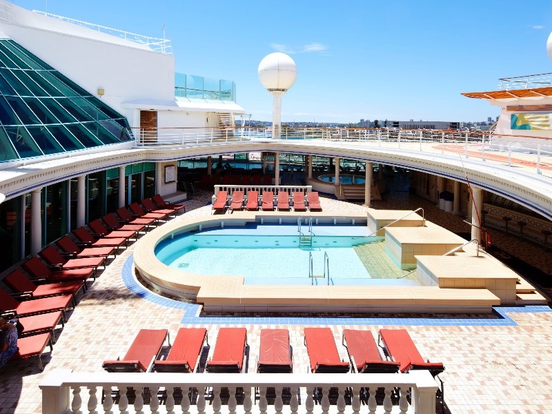 Croisière RCI Royal Caribbean Voyager of the Seas Piscine