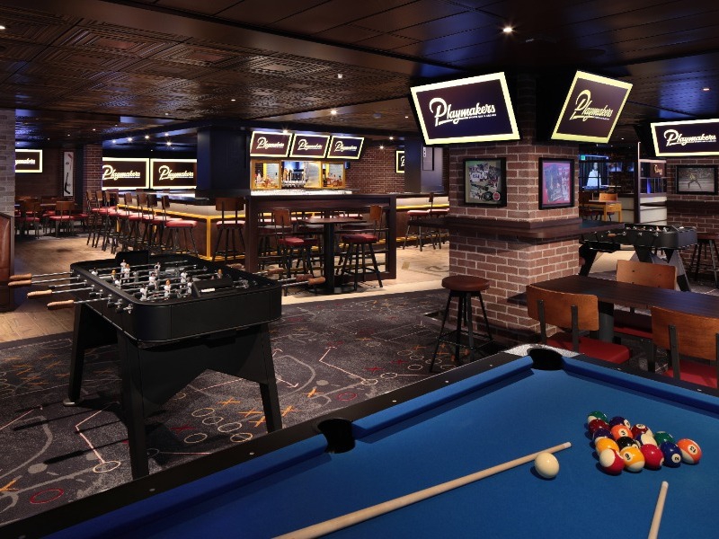 croisière royal caribbean icon of the seas Bar sportif Playmakers