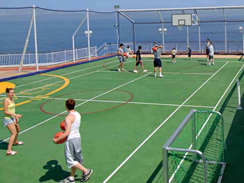 Croisière NCL Norwegian Jade Basketball Volleyball Tennis Court sportifs