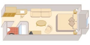 Cunard Cruise Line Croisière Queen mary 2 cabine Britannia vue mer