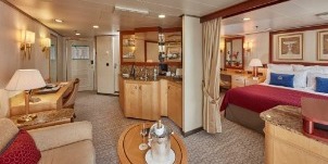 Cunard Cruise Line Croisière Queen Victoria cabine penthouse