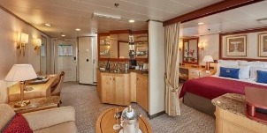 Cunard Cruise Line Croisière Queen Victoria cabine penthouse