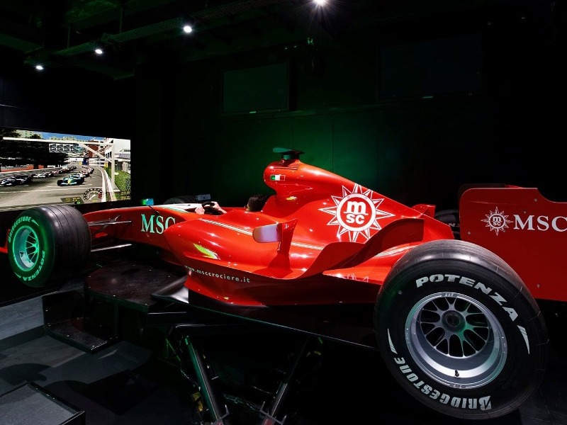 MSC croisières Splendida simulateur F1