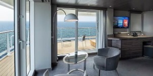 msc world america grande suite terrasse et bain à remous