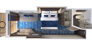 Croisières NCL Norwegian Cruise Line Bliss Face à l'Arrière avec balcon plan