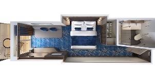 Croisières NCL Norwegian Cruise Line Bliss Mini-suite Avec Grand Balcon Plan