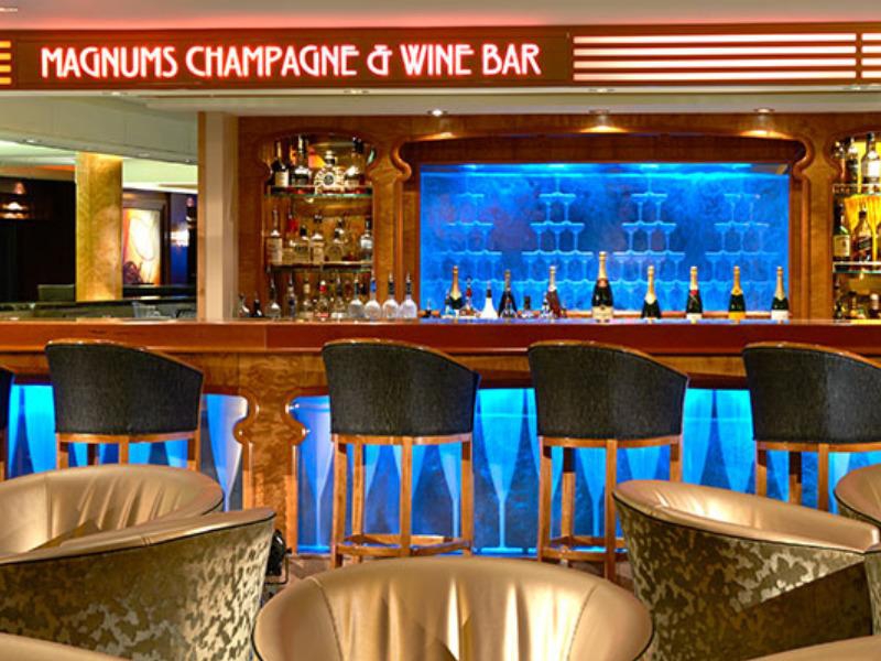 Croisière Norwegian Gem bar à champagne et vin Magnum's