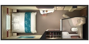 Norwegian Croisière Getaway Plan vue mer avec grande fenêtre panoramique