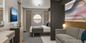 NCL Norwegian Luna grande cabine Vue Mer Avec Fenêtre Ronde