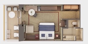 NCL Norwegian Prima Penthouse The Haven Avec Balcon Plan