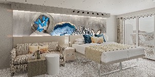 NCL Norwegian Viva Suite Club Avec Balcon Orientée Vers L'avant Avec Grand Balcon