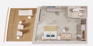 NCL Norwegian Viva Suite Familiale Avec Grand Balcon Plan