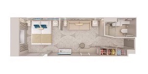 NCL Norwegian Viva Vue Mer Avec Grande Fenêtre Ronde Plan