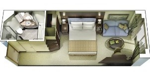 Oceania Cruise Line Croisière Marina cabine De luxe avec vue mer