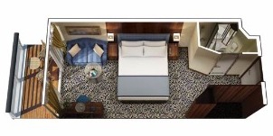 Oceania Cruise Line Croisière Sirena cabine Véranda 