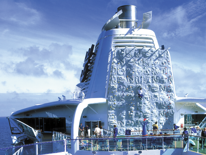 RCI Royal Caribbean Croisières Brilliance of the Seas Mur d’escalade